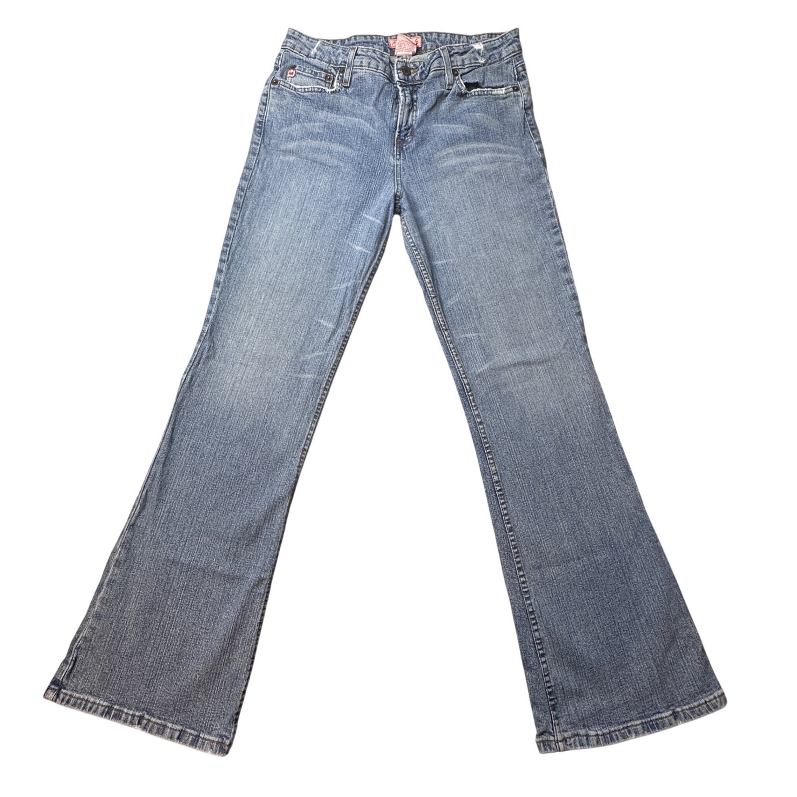 Aeropostale Jeans Womens 13/14 Blue Bootcut Medium Wash Stretch Denim Y2K Style