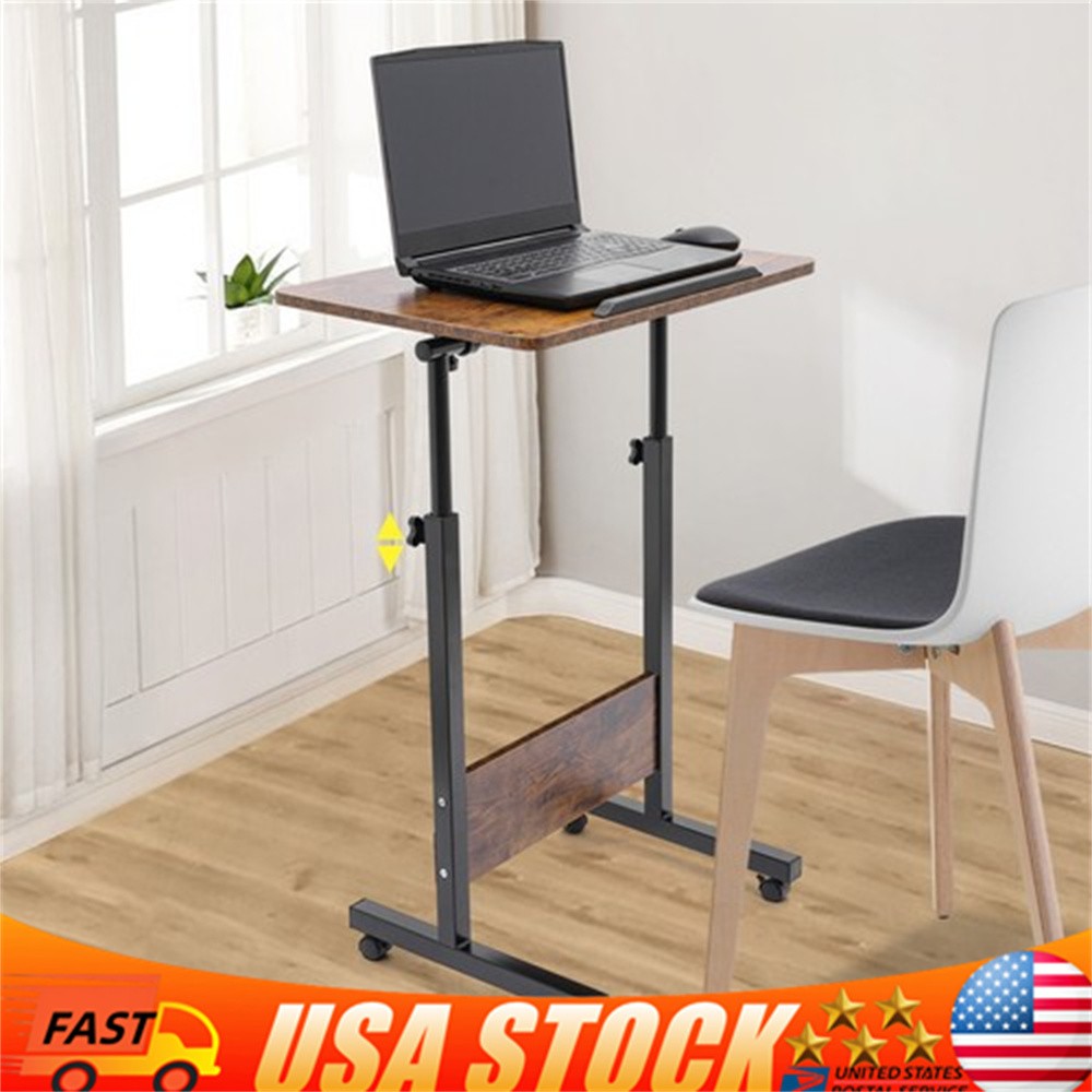 Portable Presentation Podium Rolling Computer Stand with brake Height Adjustable