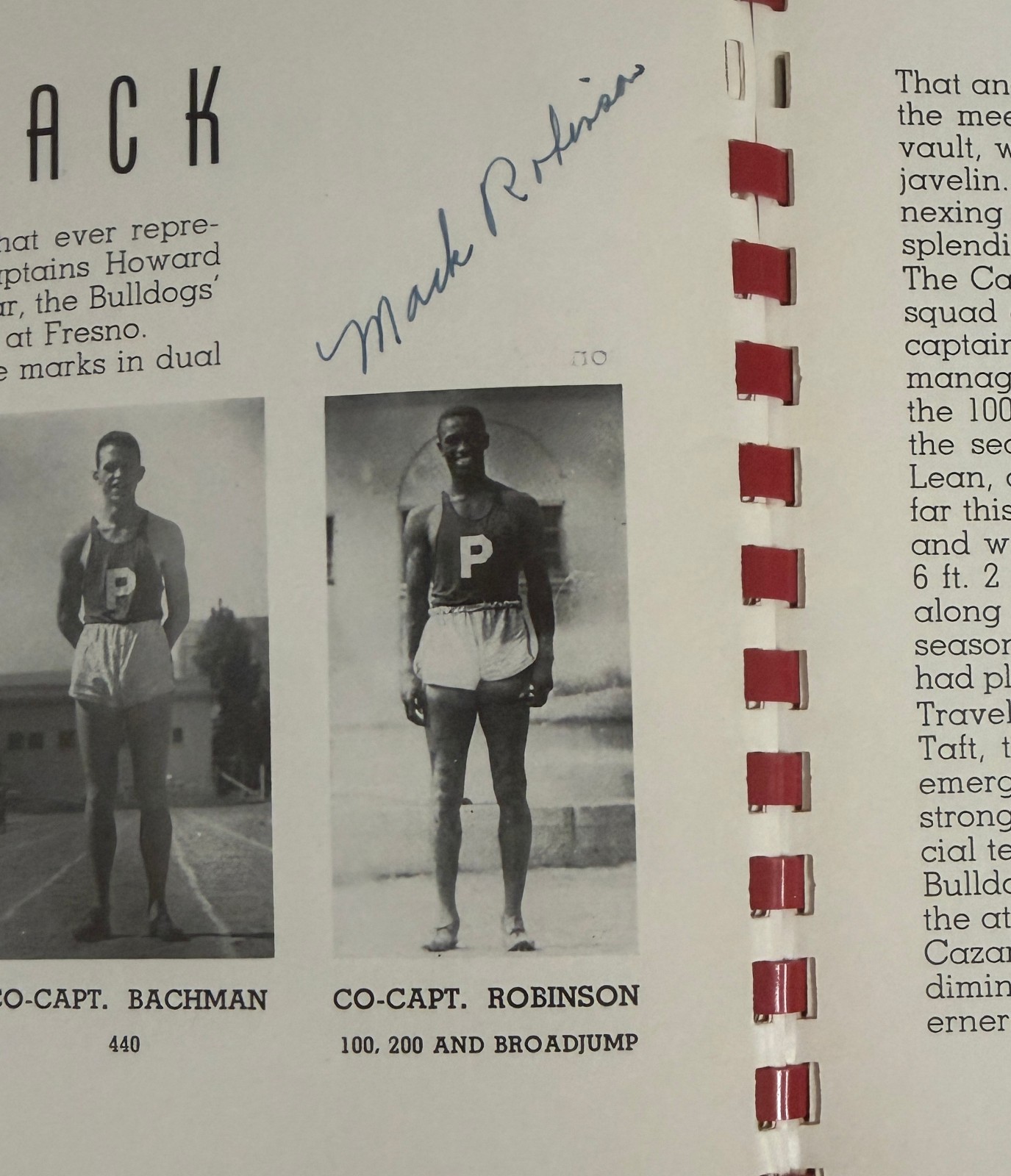 JACKIE ROBINSON College Yearbook DAMAGED - PLEASE READ DESCRIPTION!