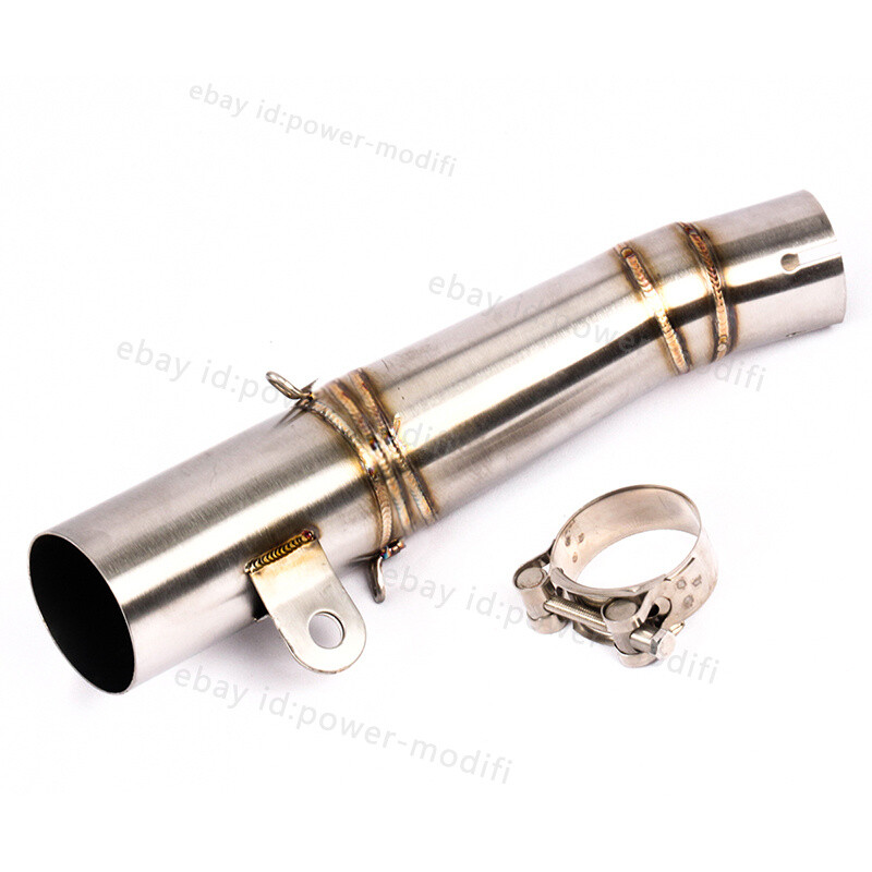 For Yamaha YZF R6 2006-2024 Slip On Exhaust System Mid Pipe 60mm Carbon Muffler