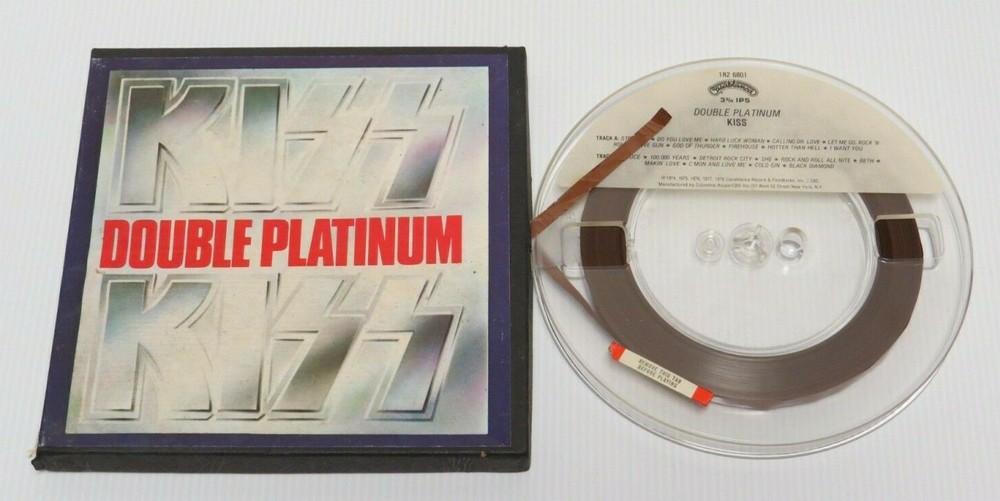 KISS DOUBLE PLATINUM REEL TO REEL TAPE 1978 AUCOIN