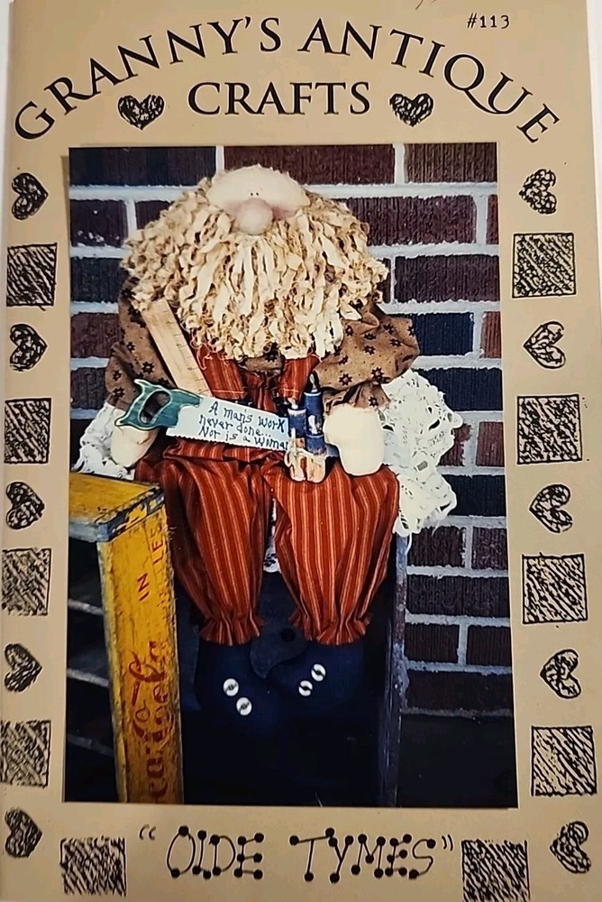 Granny's Antique Crafts Olde Tymes Santa Cloth Doll Pattern