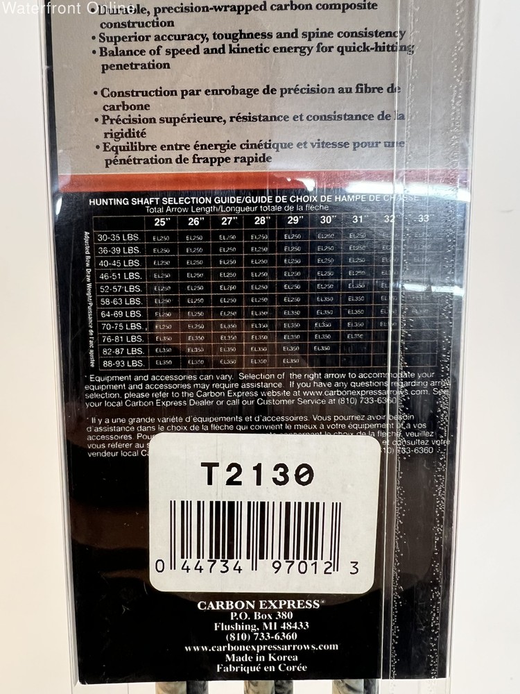 Carbon Express Eliminator Hunter Arrows 6 Pack