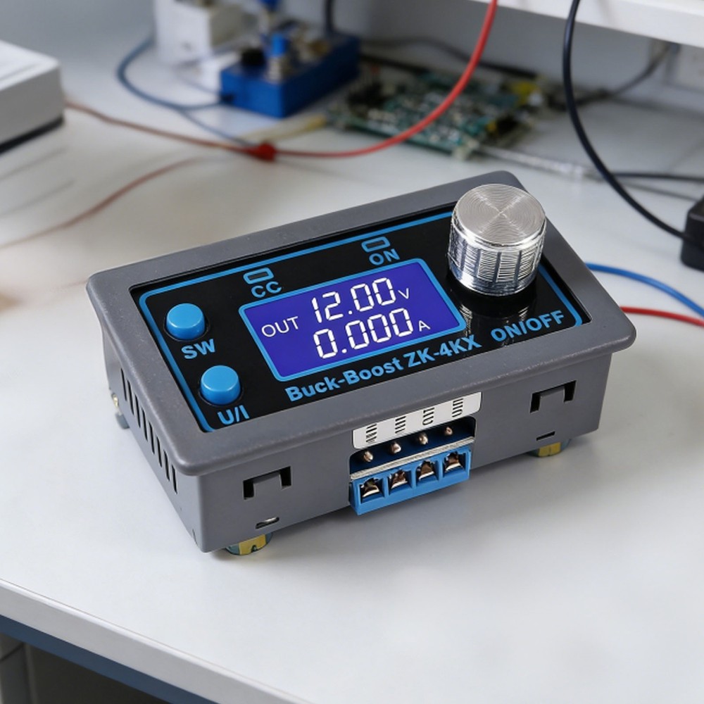 DC Adjustable Step-Up Down Buck Boost Power Supply Voltage Regulator LCD Module.