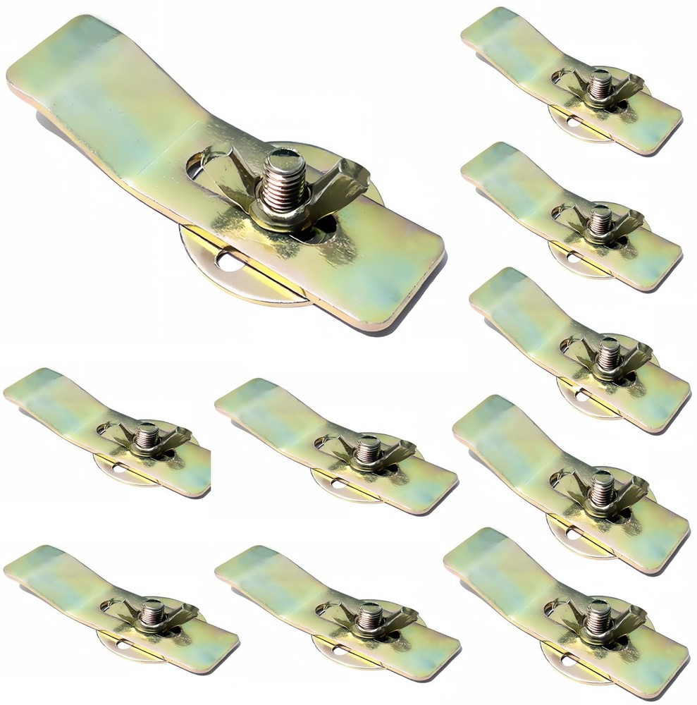 10 Pack Undermount Sink Clips for Granite Sink Brackets Vanity Countertop Sin...