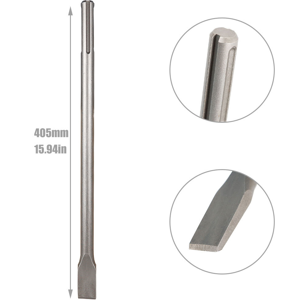3 Pack SDS 16" Max Chisel Rotary Hammer Drill Chisel Bits Set For Drilling