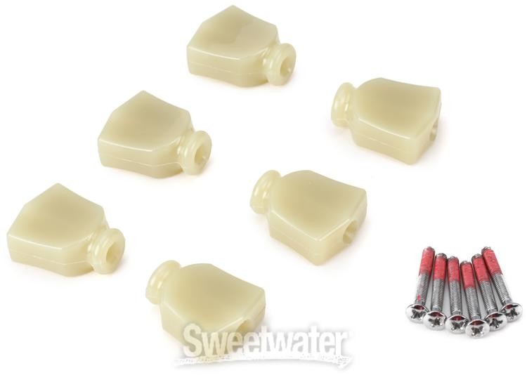 Grover Keystone Buttons - Green, 6-pack