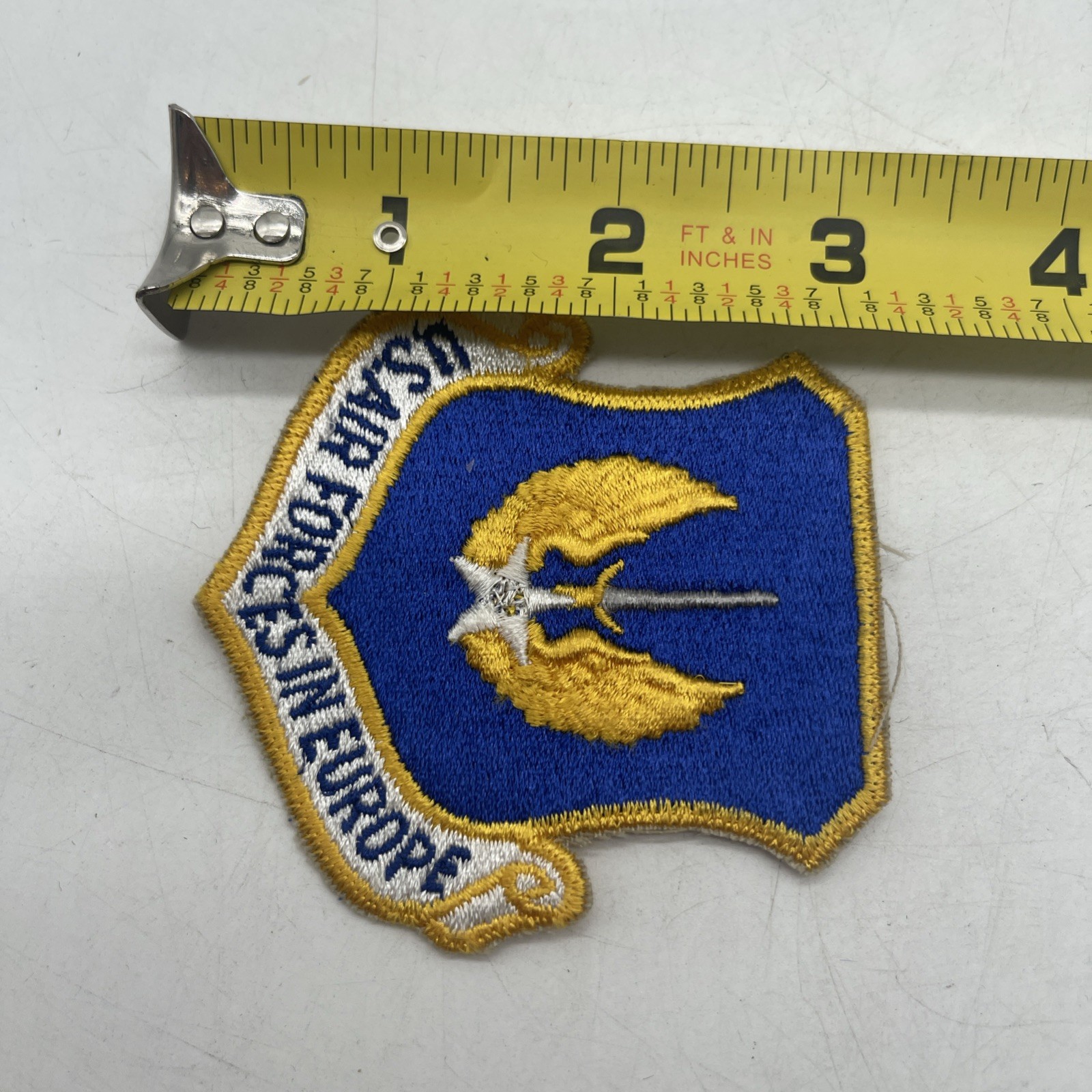 U.S. Air Forces in Europe Cut Edge Iron on Patch Full Color ~2.5” X 3” Wings