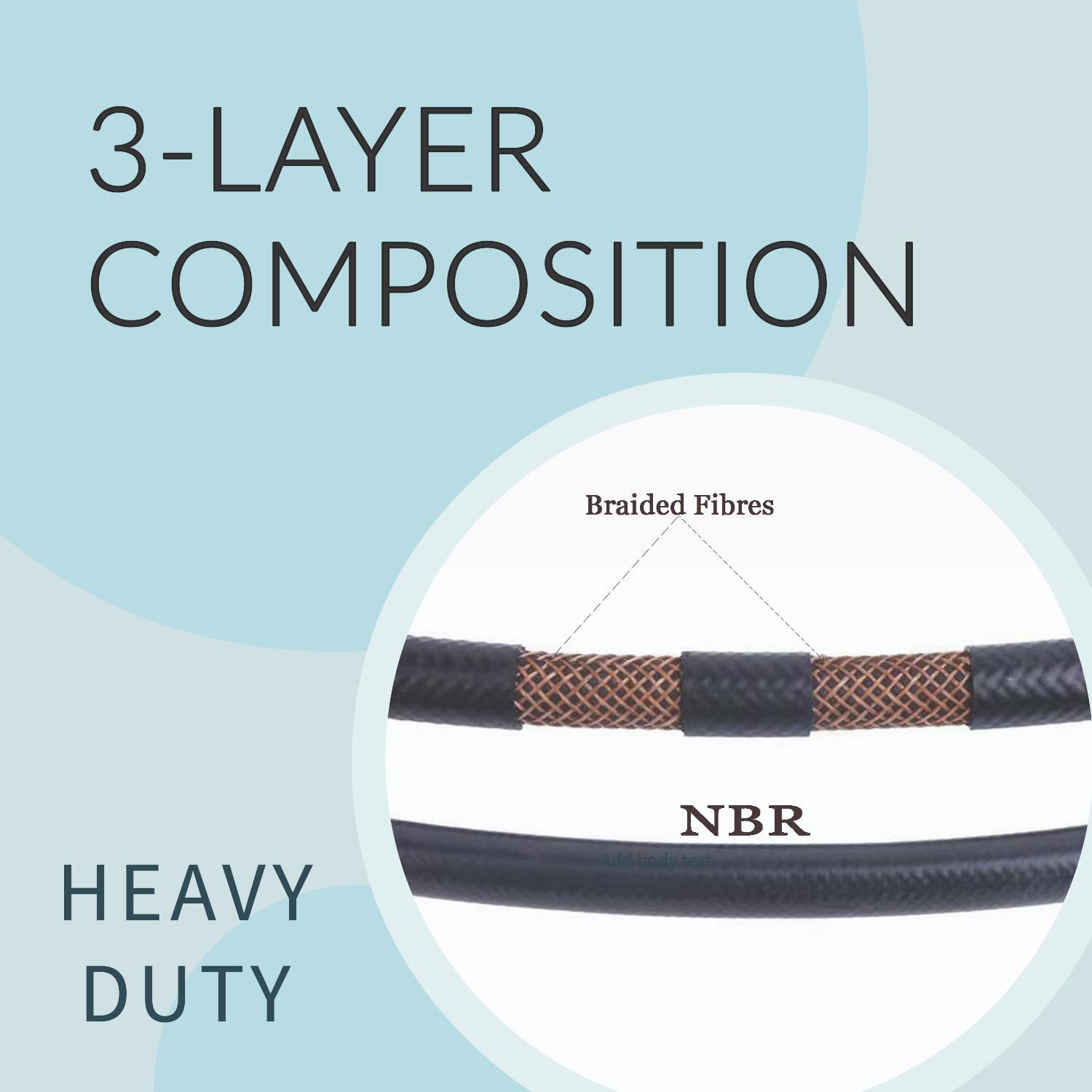 Nitrile Rubber (NBR) EFI Fuel Injection Line Hose Flexible braided Gas Line