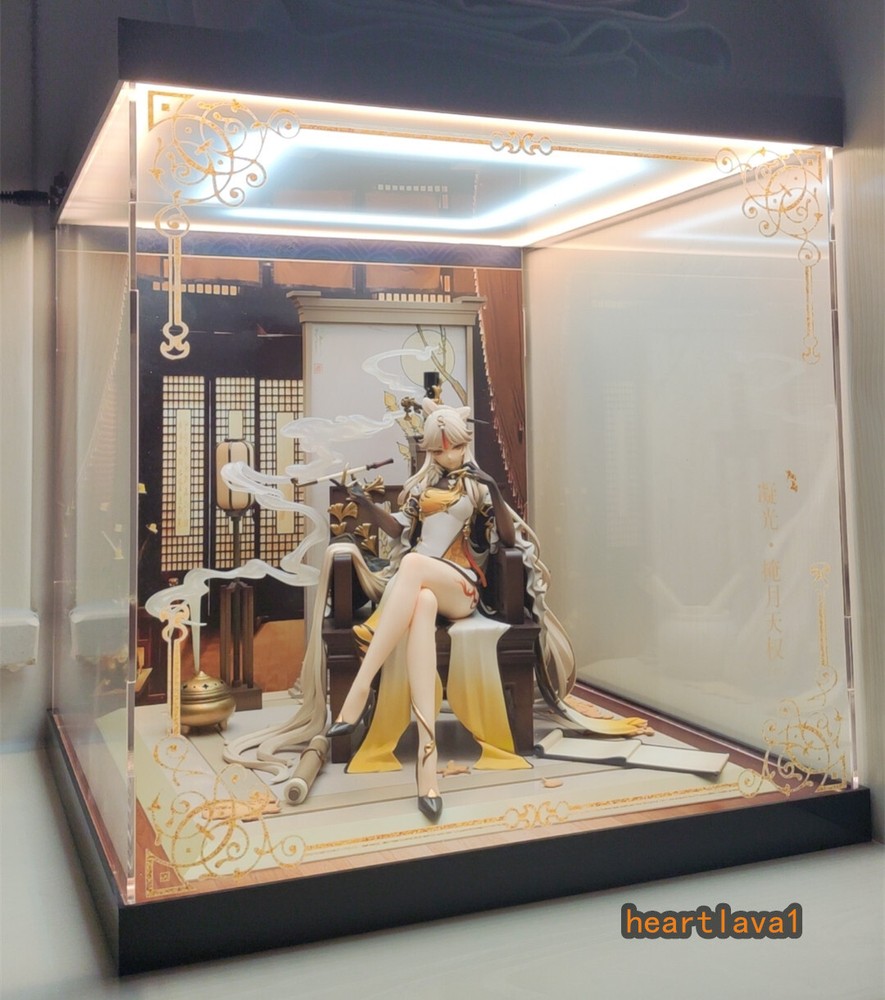 Acrylic Display Box Case for Genshin Ningguang Figure Dustproof Boxes 34*34*32cm