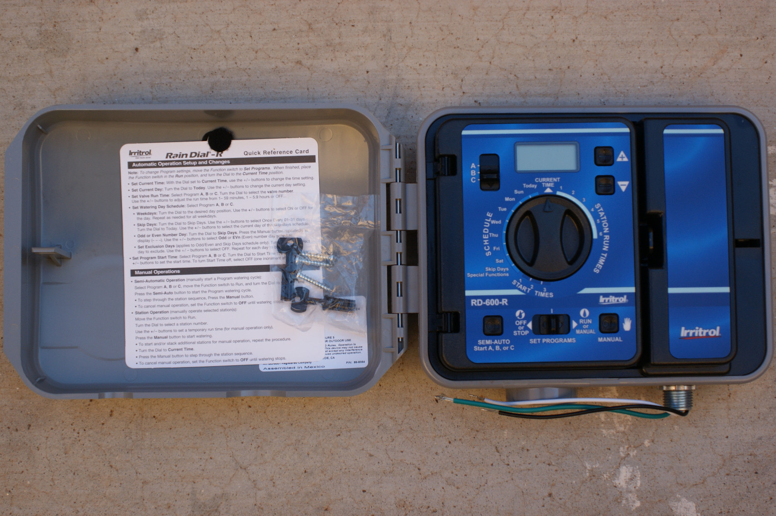 NEW EXTERIOR Irritrol / Hardie Rain Dial RD-600 R / RD-600 EXT SYSTEM