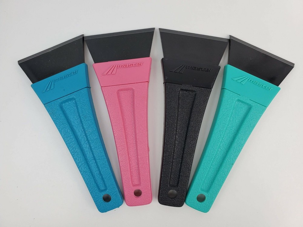 Masters 10" Ice Scraper Blue 3" blade USA Made - Fixed Blade