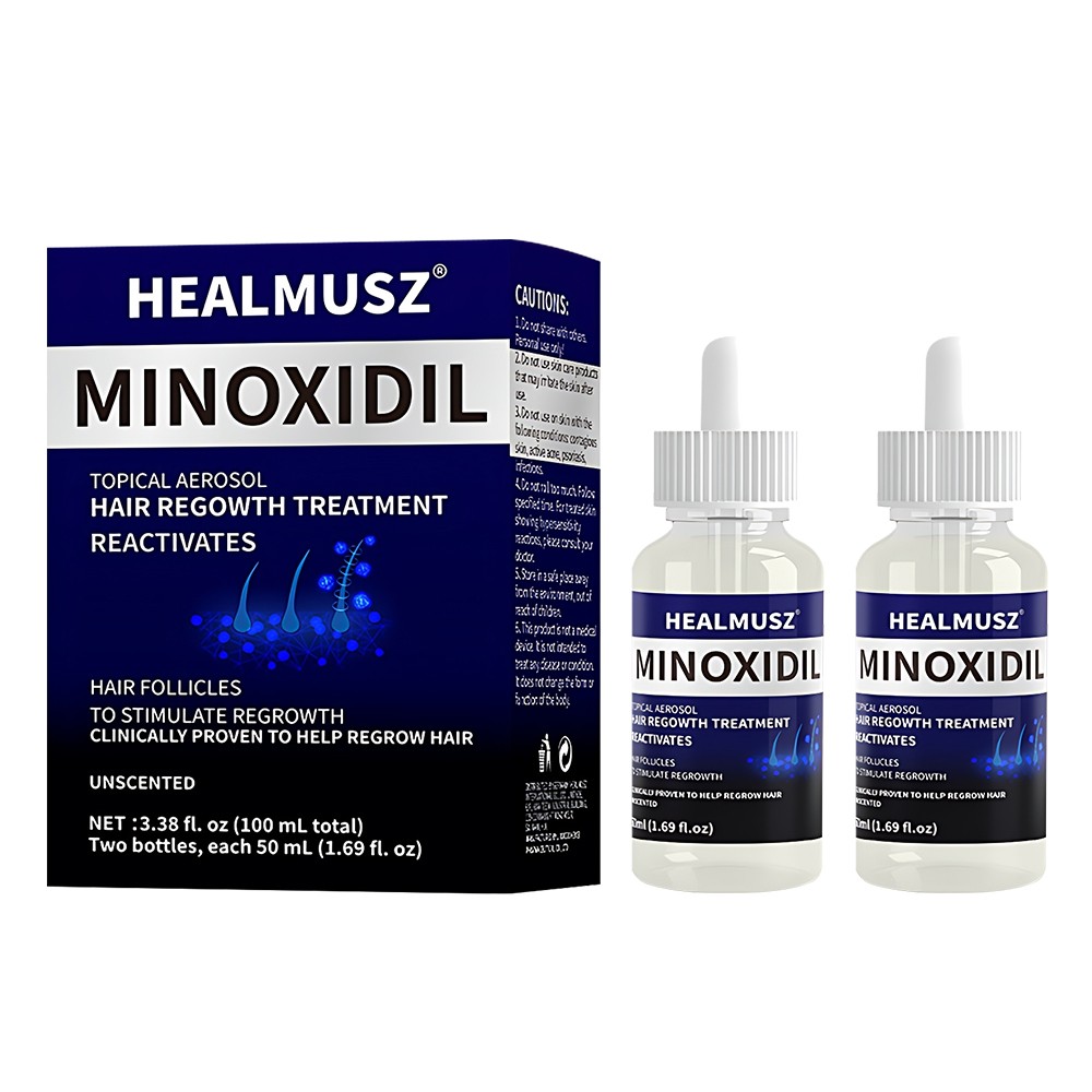 2 Pack Minoxidil 5% Extra Strength Men Hair Regrowth Treatment 2 Month Supply