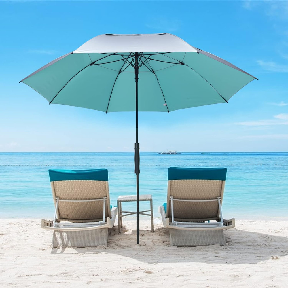 Vented UV Golf/Beach Umbrella 68" Arc, Auto Open Oversize Extra Large Windproof