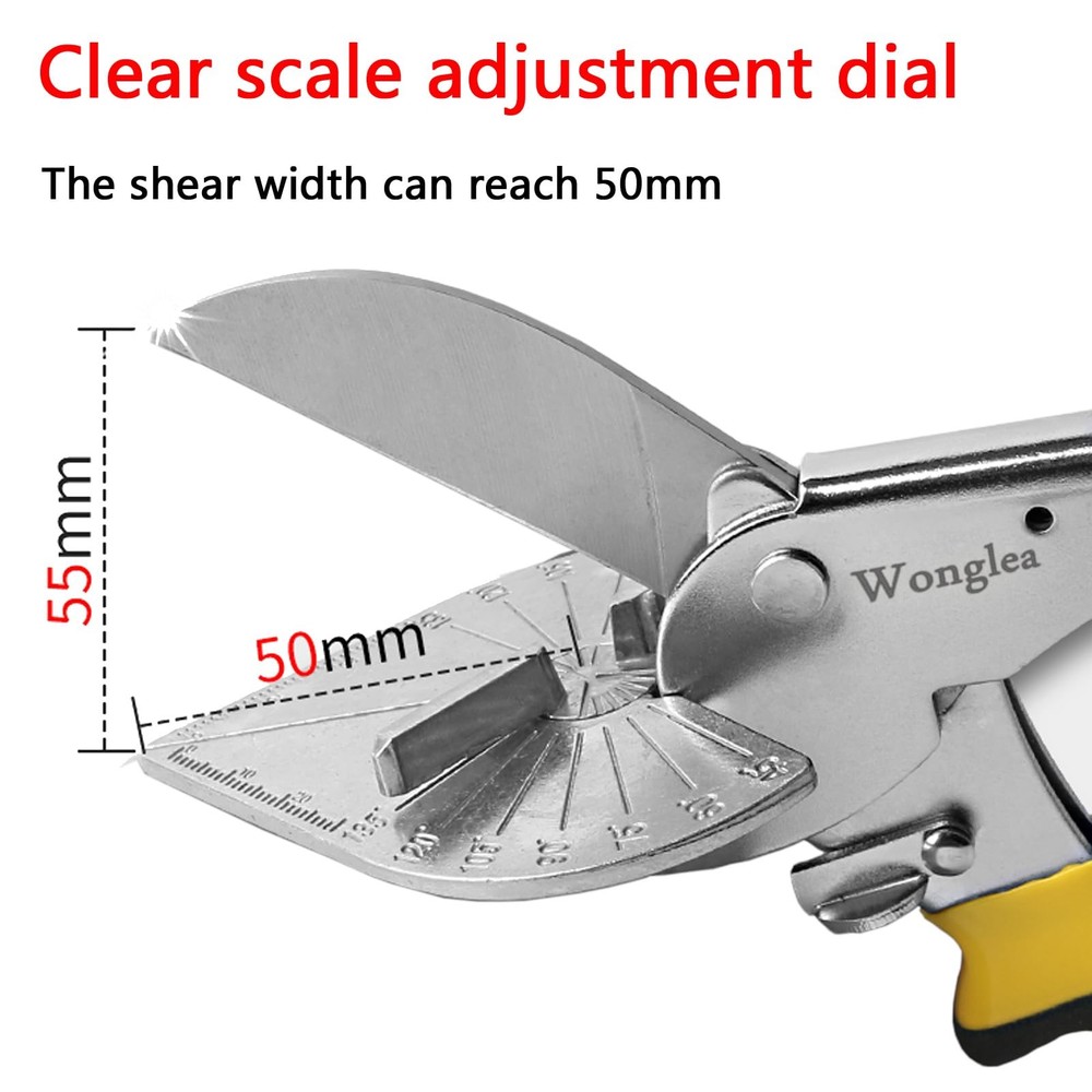 Wonglea Miter Shears,Quarter Round Cutting Tool for Angular Cutting Moulding