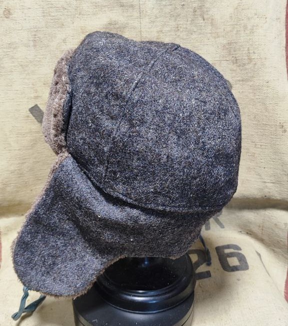 ORIGINAL WW2 RKKA RED ARMY SOLDIER OFFICER WINTER CAP USHANKA RARE 1940s