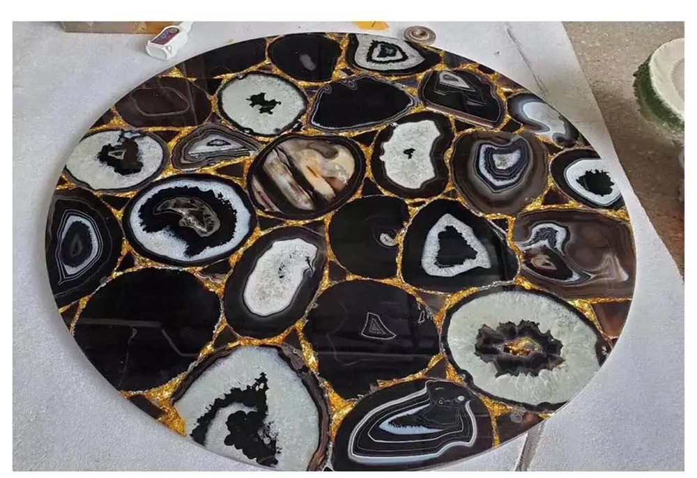 Agate Table Top, Geode Table Top, Kitchen Table, Stone Table, Handmade Gifts
