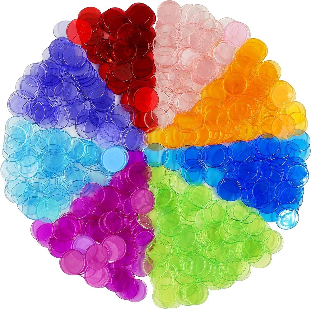 Fun and Durable Bingo Counting Chips - 250 Pack for Math Skill Development