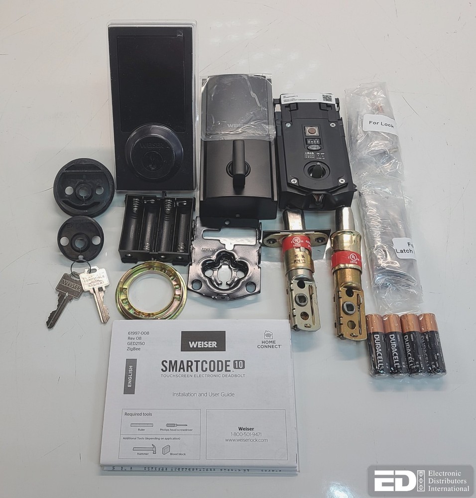 Weiser SmartCode 10 Touchscreen Electronic Zigbee Smart Lock GED2150