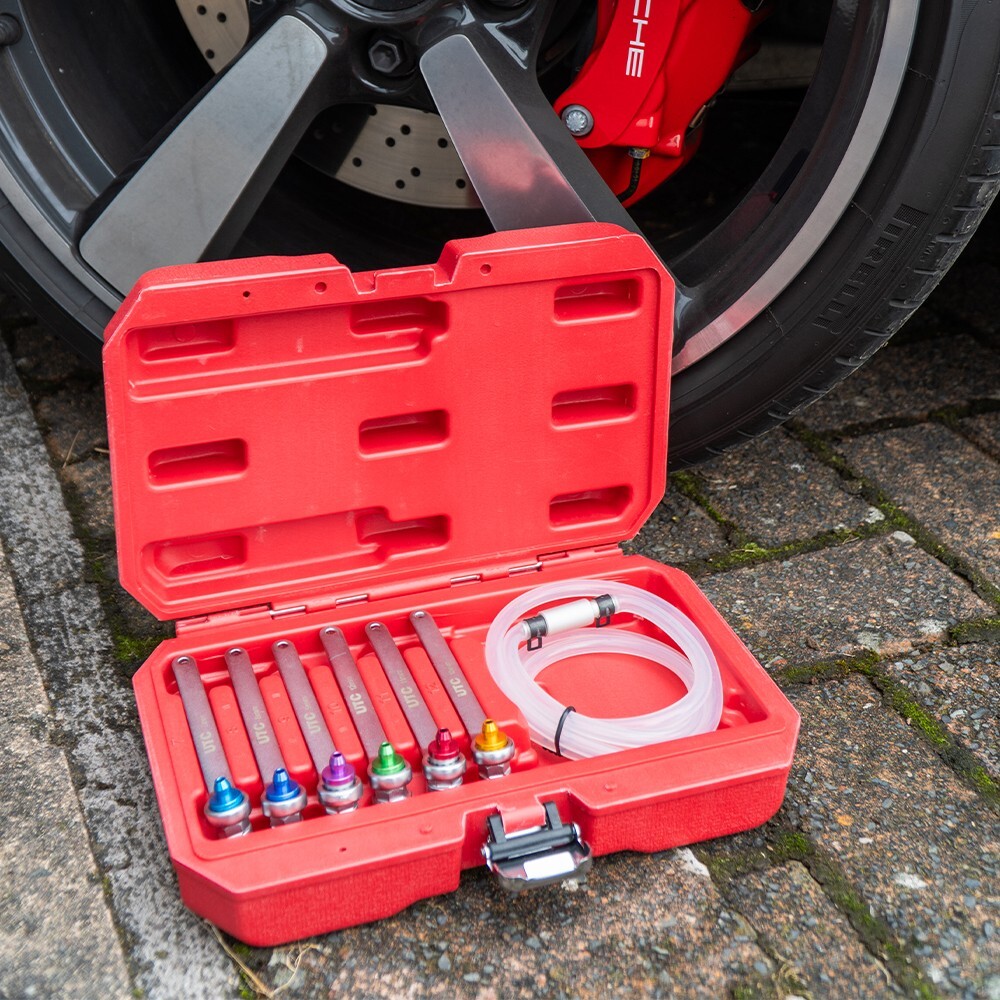 Brake Clutch Bleeding Tool Set Wrench Spanner Set Colour Coded 7mm - 12mm