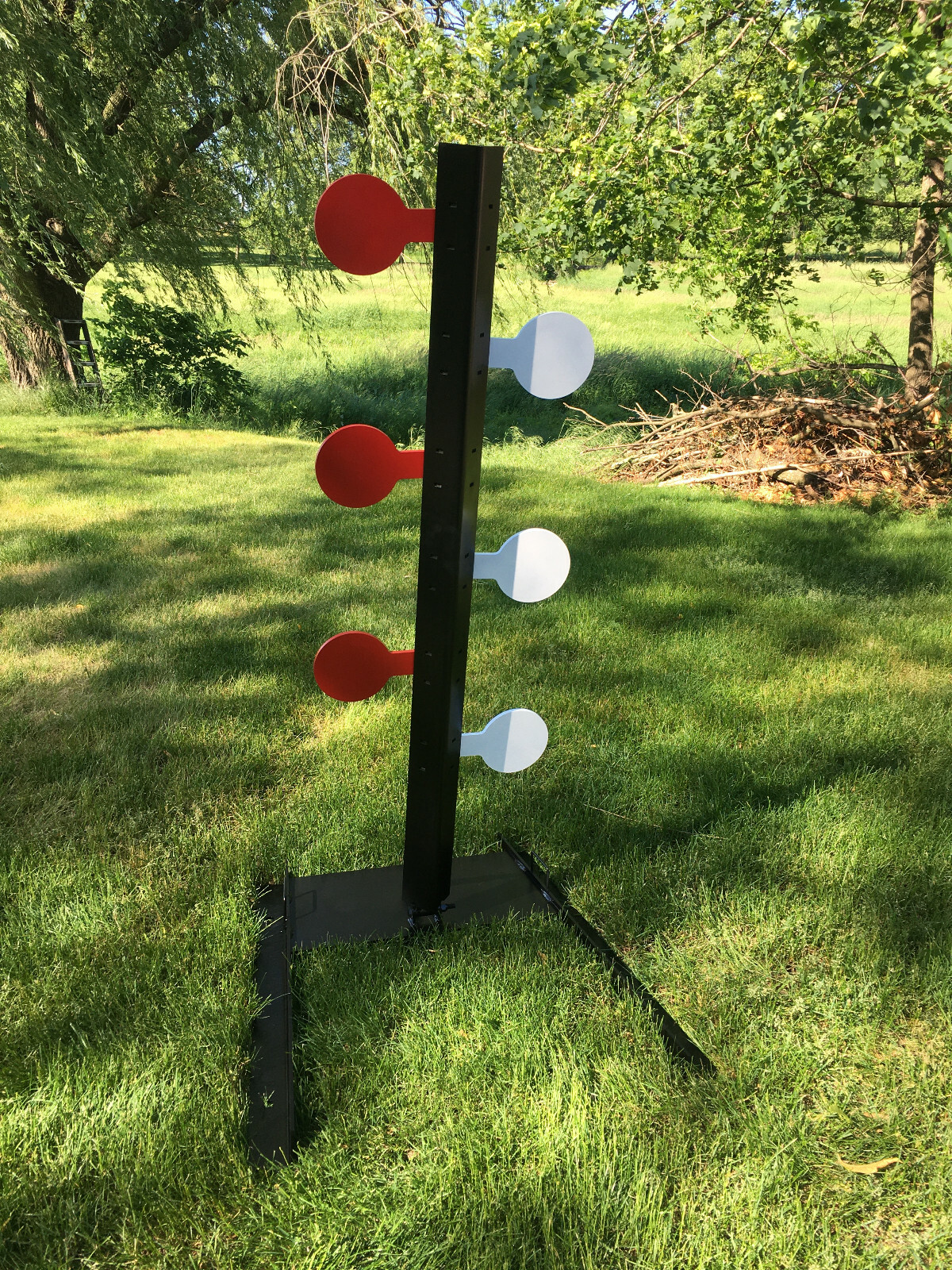 AR500 Steel Target Dueling Tree DIY Kit 6pc 4" x 3/8" Paddles with Tubes! USA!