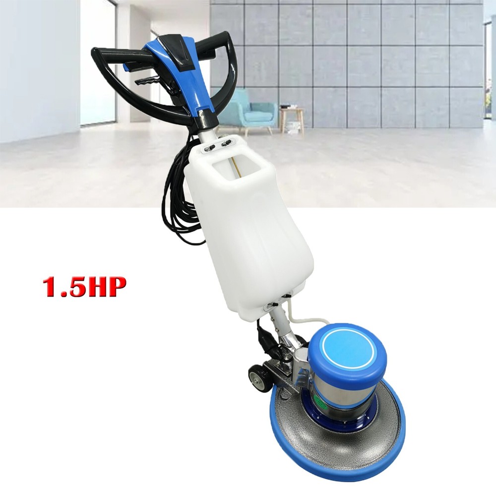 17" Multi-functional Floor Scrubber Buffer Heavy Duty Polisher Machine 1.5HP