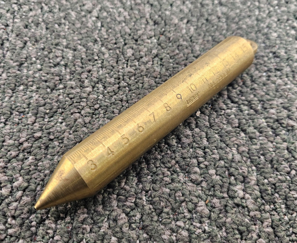 Lufkin 590GM Solid Brass Plumb Bob/ Tapered Point Tip