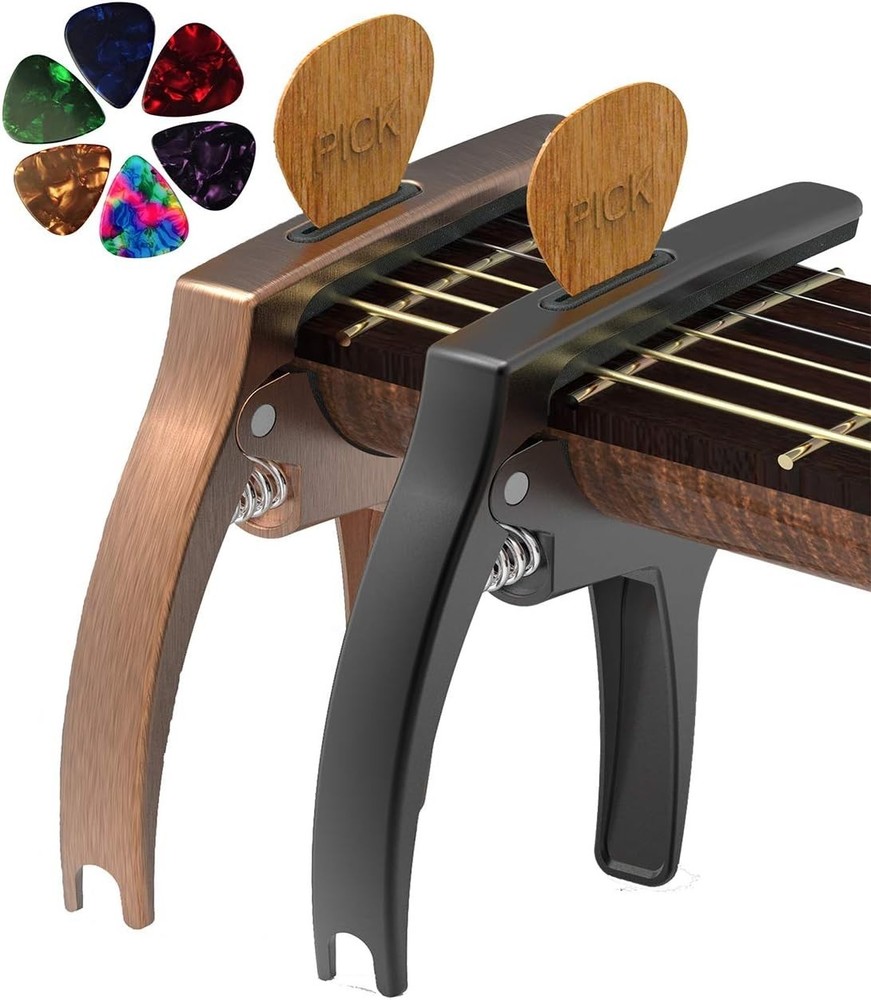 Modern 3in1 Guitar Capo & Picks Bundle - Advanced Performance Accessories