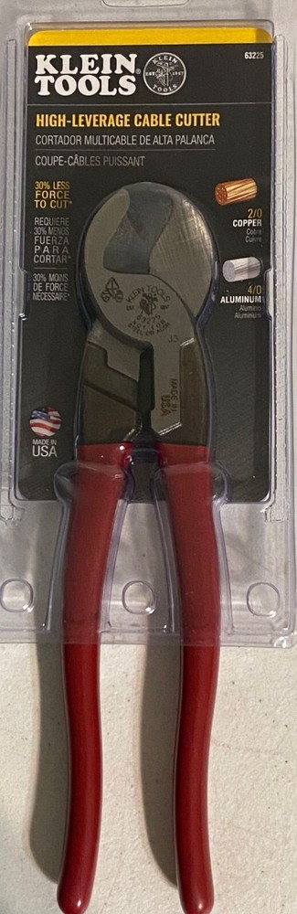Klein Tools High Leverage Cable Cutter - Red