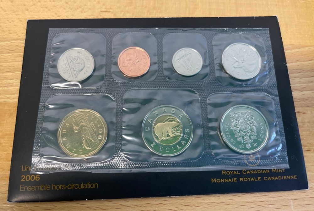 2006 Canada Uncirculated Proof Like Mint Set, original envelope & COA