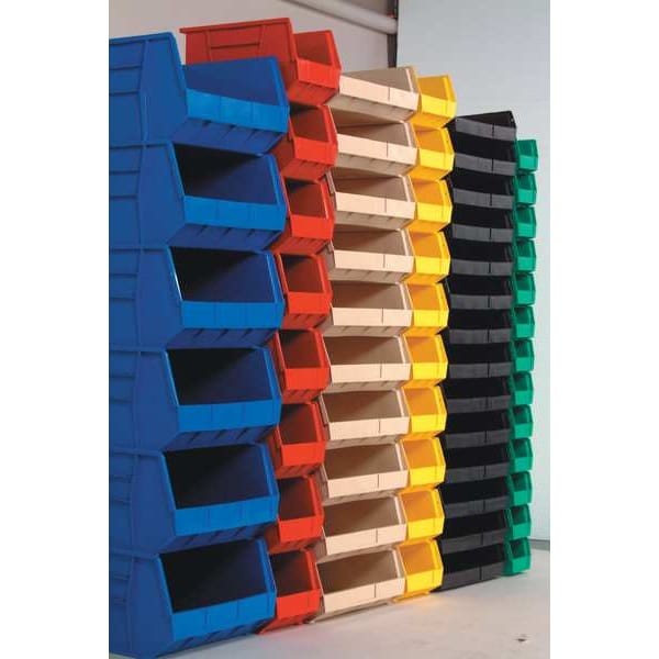 Quantum Storage Systems Qus235yl Hang & Stack Storage Bin, Polypropylene,