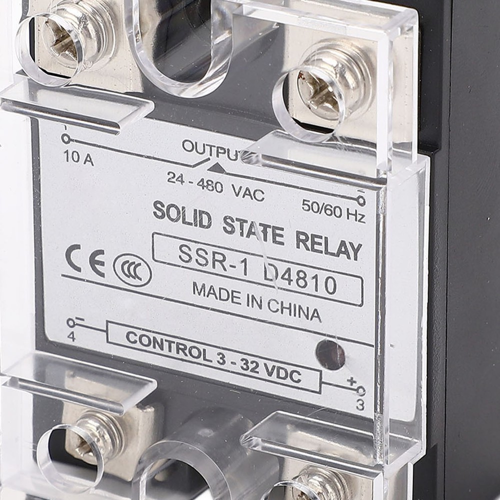 10A Solid State Relay DC Control Semiconductor Relay Module 24-480VAC Part