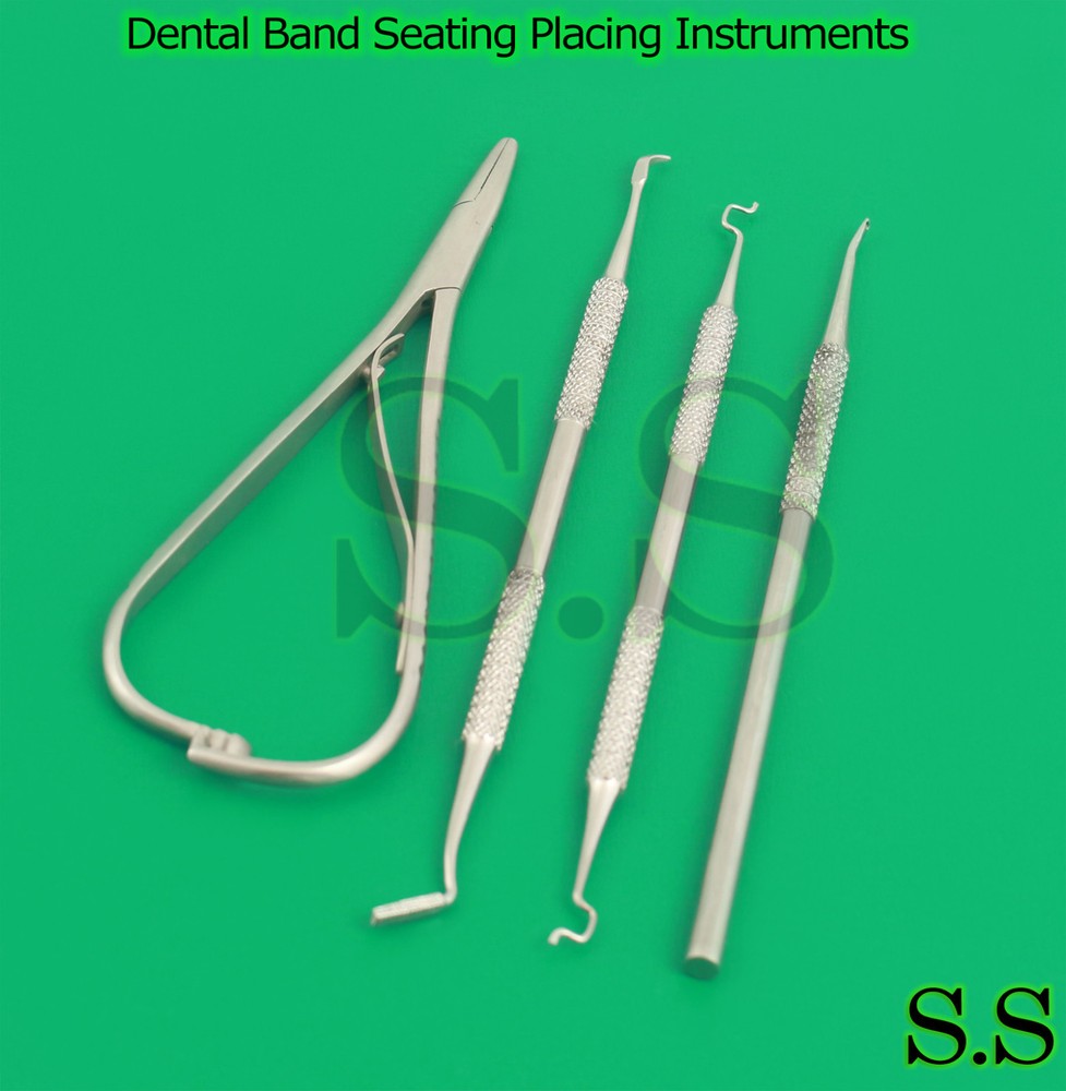 Dental Band Seating Placing Instruments Orthodontic Mathieu Forceps