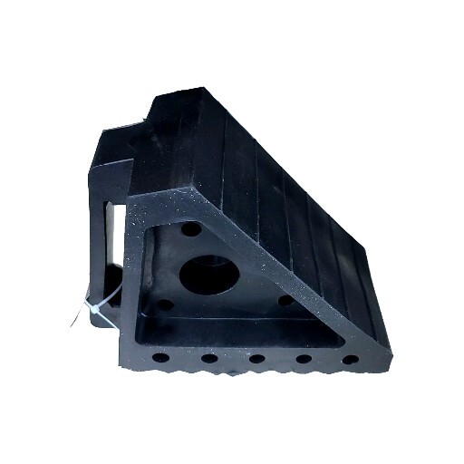 Two HAUL-MASTER Solid Rubber Wheel Chock.