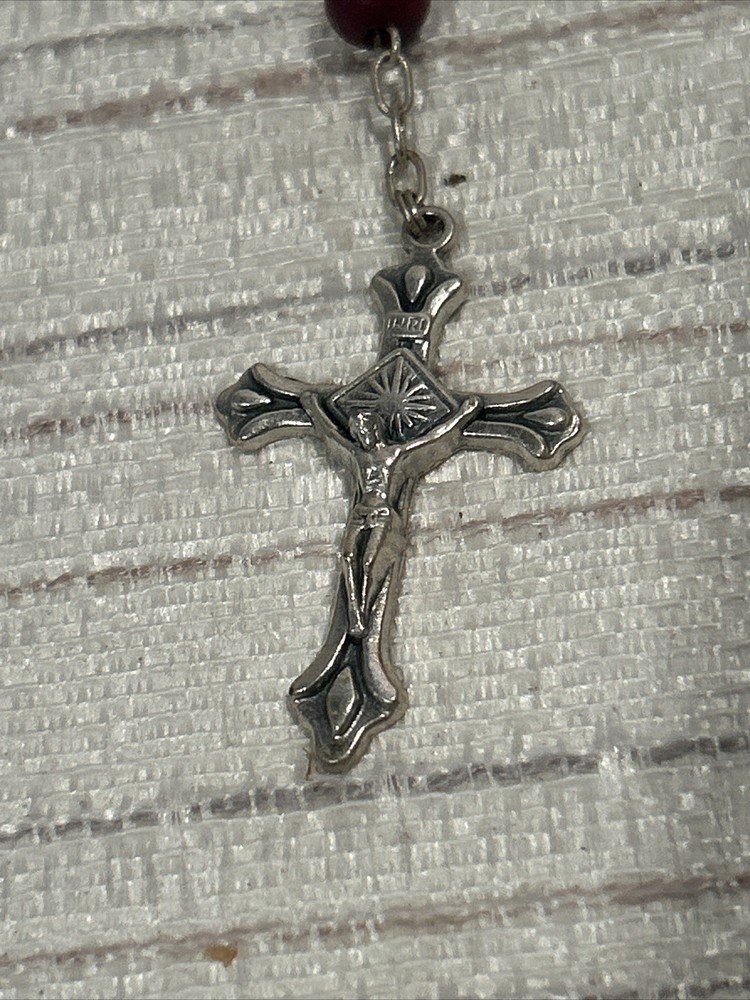 Jubilaeum AD 2000 Rosary Beads & Pope Charm W/ Case