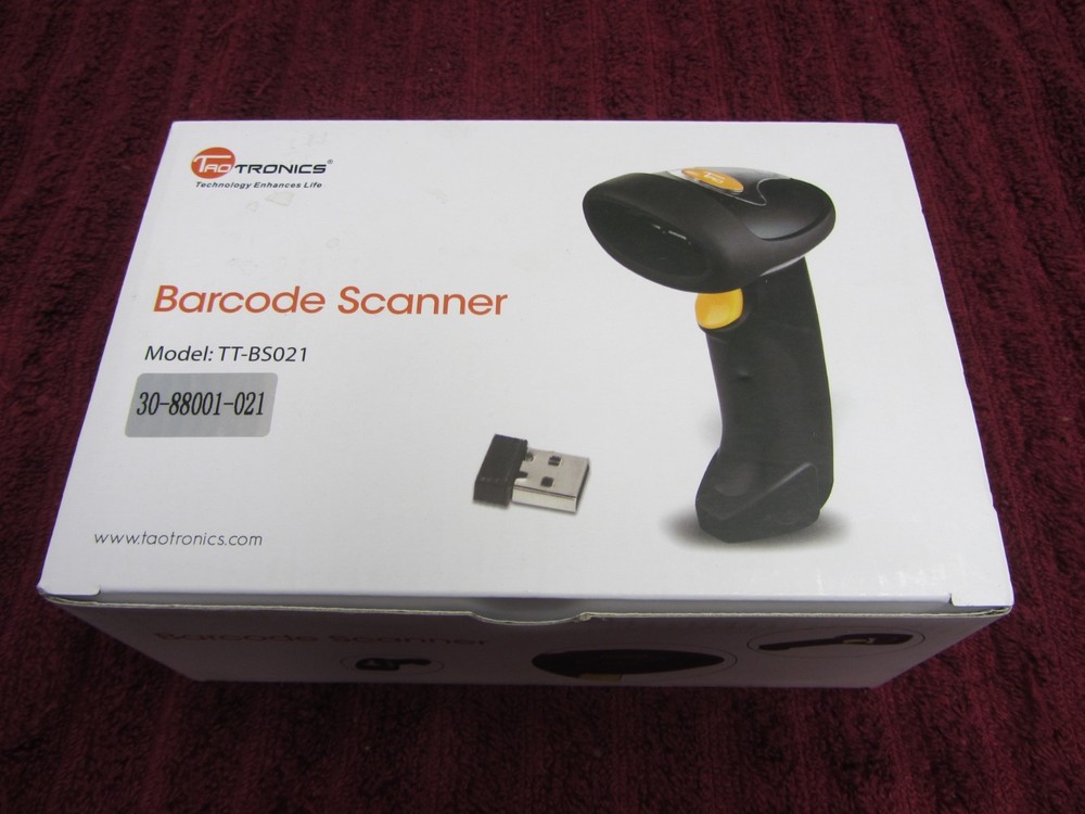 TaoTronics Wireless Barcode Scanner Model:TT-BS021 - NG G2B - NOS