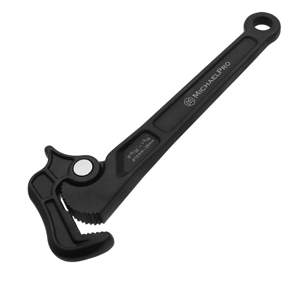 MichaelPro Self Adjusting Pipe Wrench, 8 Inch MultiFunction Spanner Adjustabl...