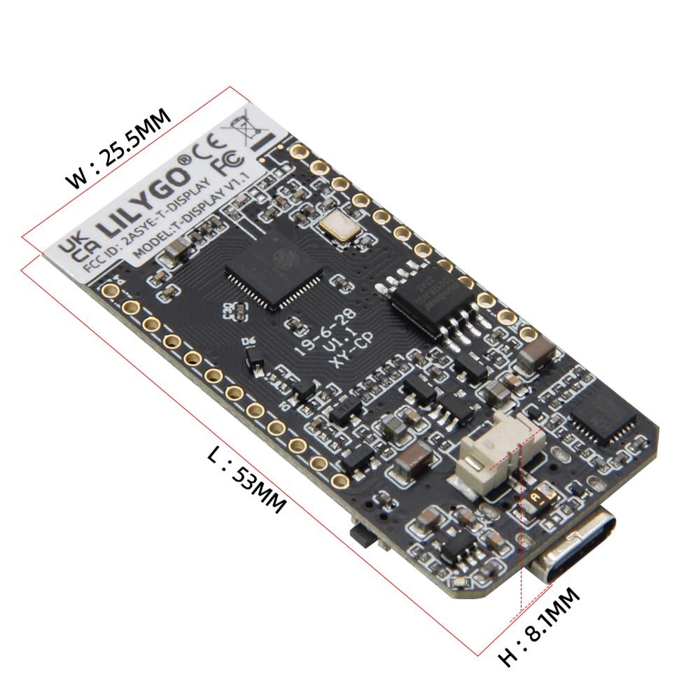 ESP32 TDisplay Module Development Board TTGO LCD WiFi BLE CH9102F Chip Board