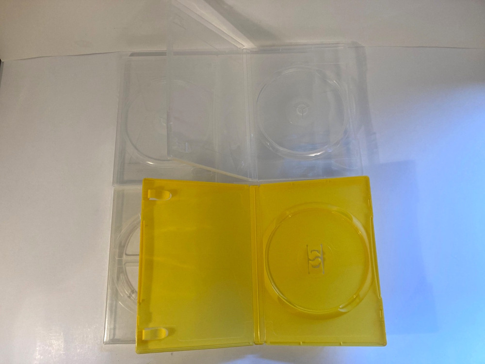 Empty Black Clear White Random Standard DVD Single Disc Storage Cases Lot 20
