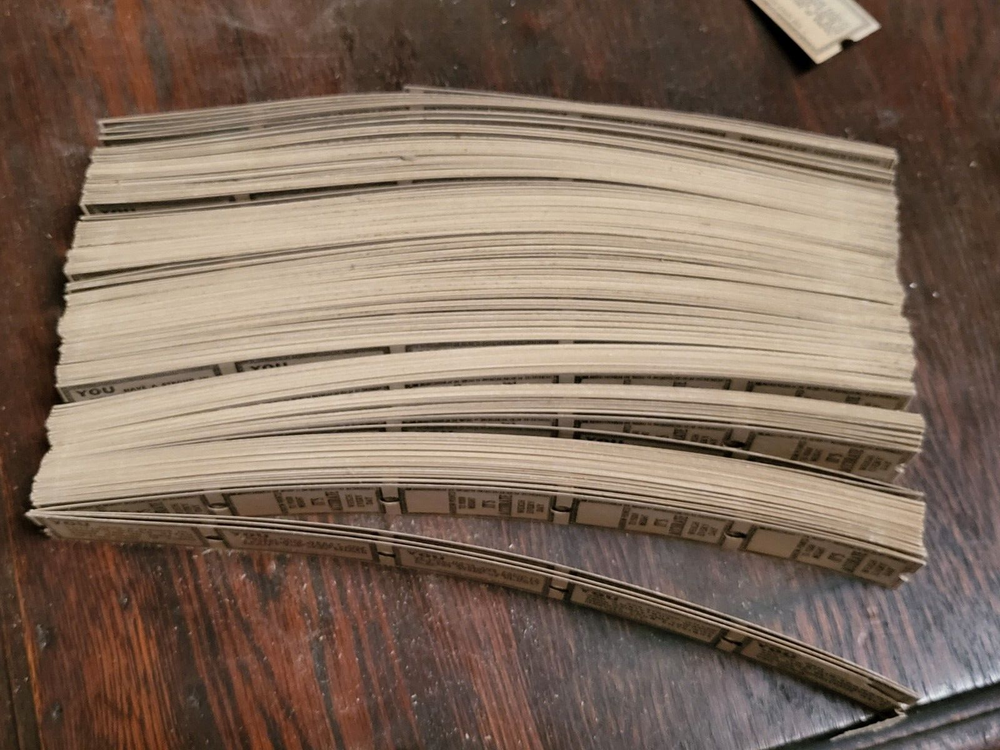 Two ITC Penny Scale Tickets - Unused - 2,200 available