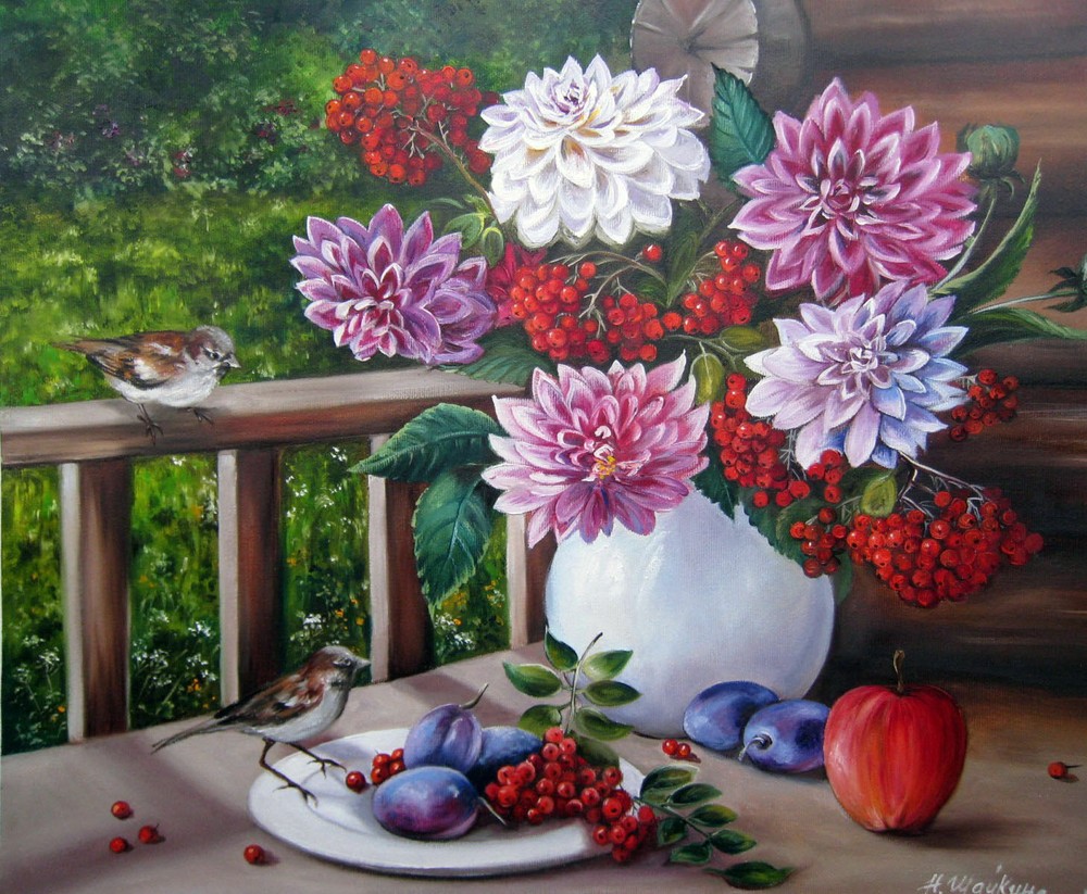 White Vase - DIY Counted Cross Stitch Pattern Needlework