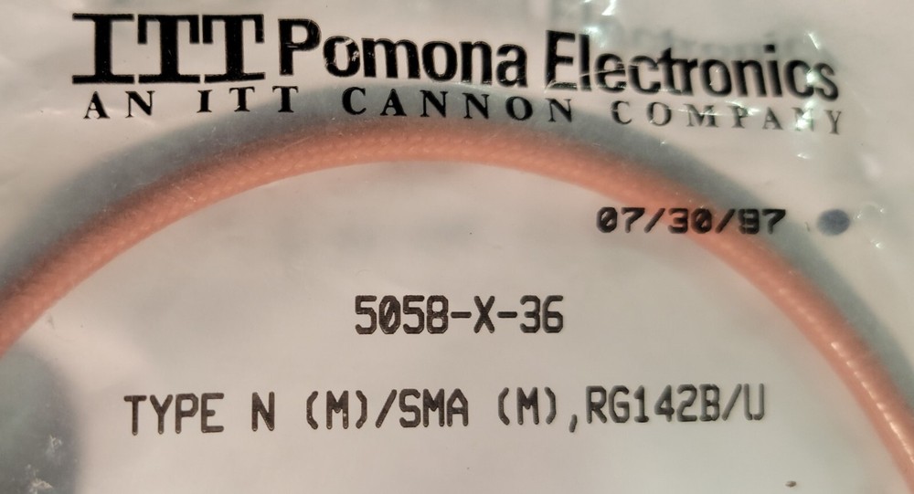 POMONA ELECTRONICS 5058-X-36 New in Package
