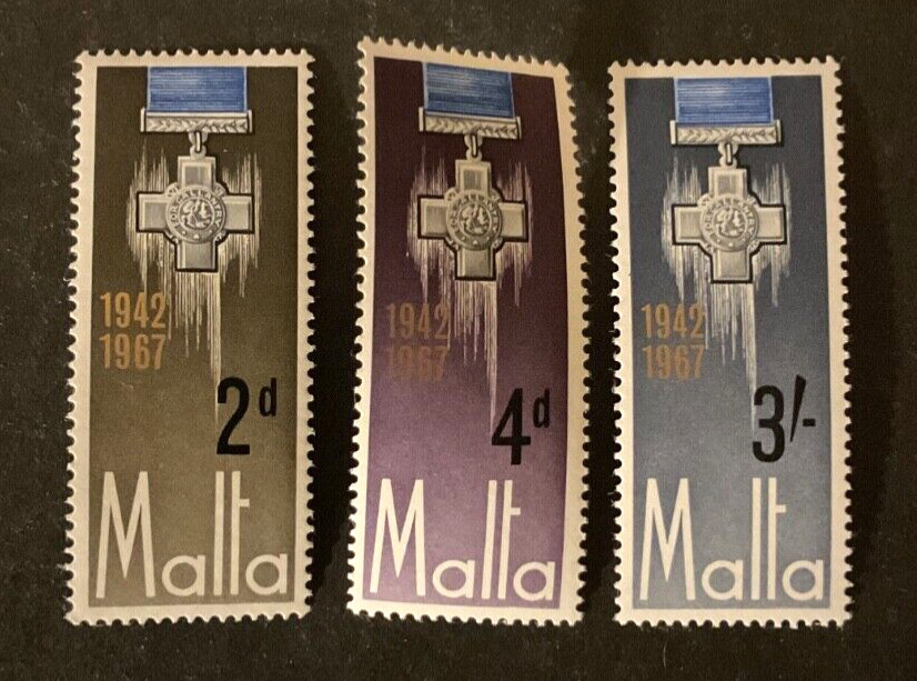 Malta Scott #361-3 never hinged