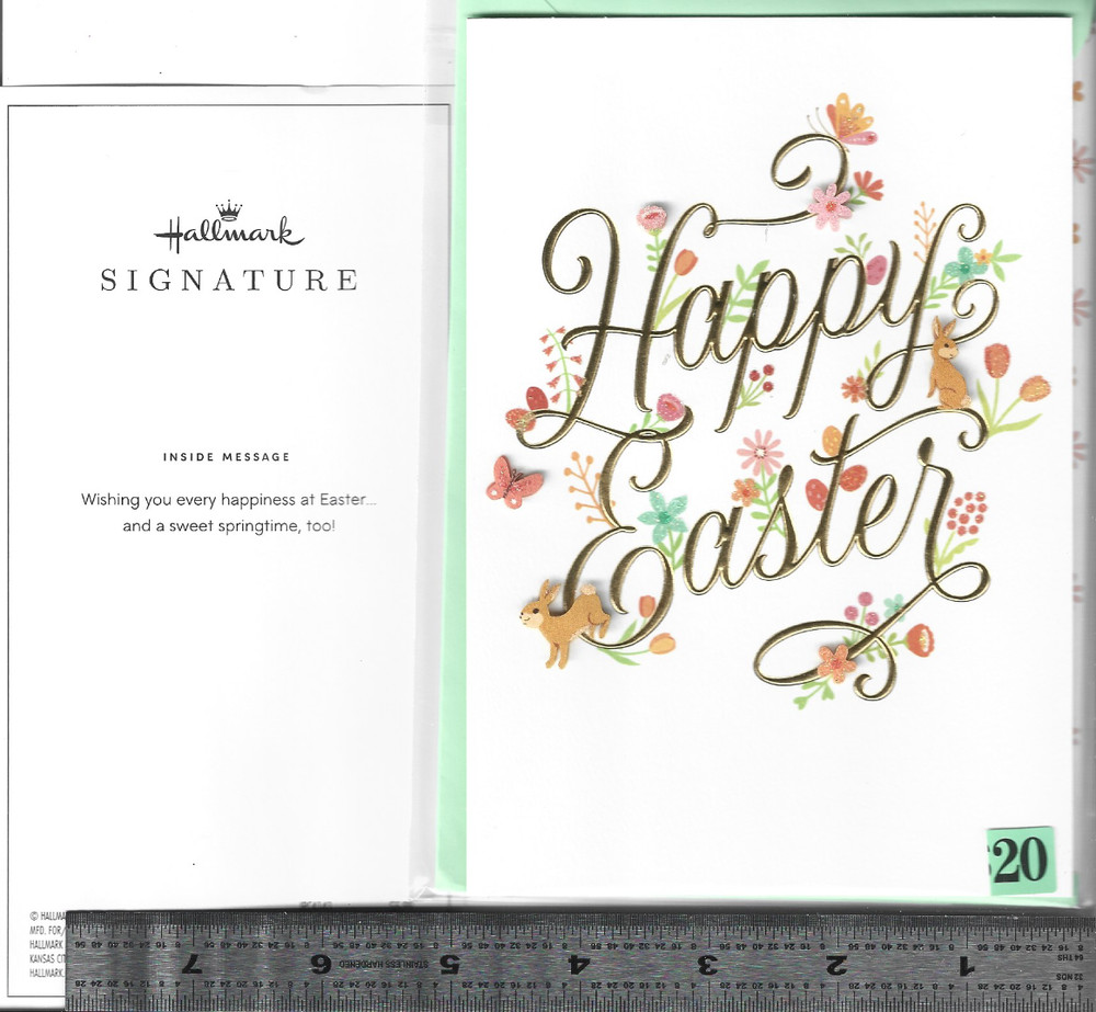 1 single embellished EASTER Card