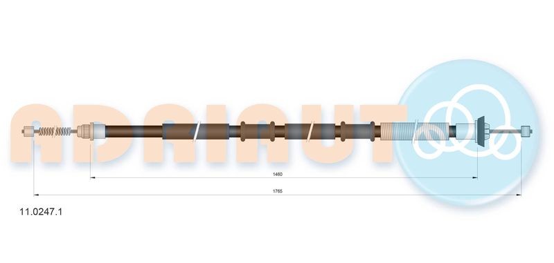 Cable Pull, parking brake ADRIAUTO 11.0247.1
