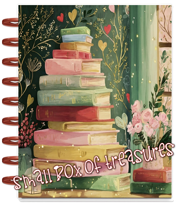 Pastel Book Stack Cover Set 4 use w/ Classic Happy Planner~