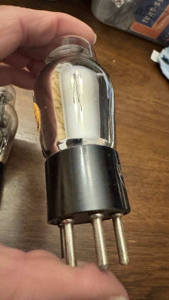 3- NOS Type 76 VT-76 Black Plates RCA Cunningham Usn 76