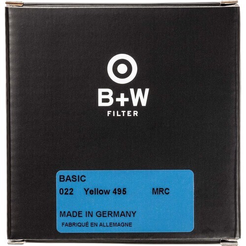 B+W #495/022 Yellow MRC Basic Filter (39mm) 66-1102634