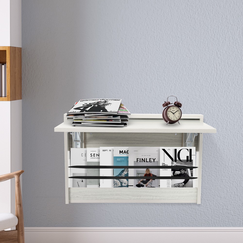 Folding Table Wall Mounted Folding Table Study Table Space Saving 23.6*13 in