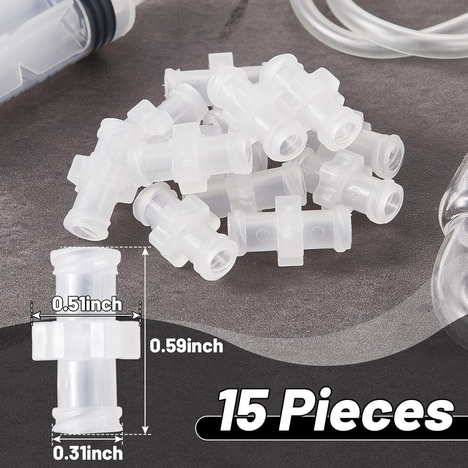 15 Pcs Luer Connector Kit, Syringe Adaptor Lock, Female Transfer...